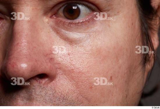 Eye Face Nose Cheek Skin Man Slim Wrinkles Studio photo references