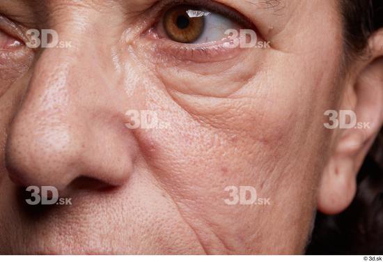 Eye Face Nose Cheek Ear Skin Woman Slim Wrinkles Studio photo references