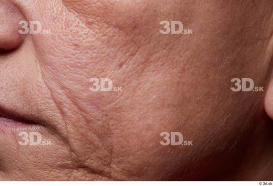 Face Cheek Skin Woman Slim Wrinkles Studio photo references