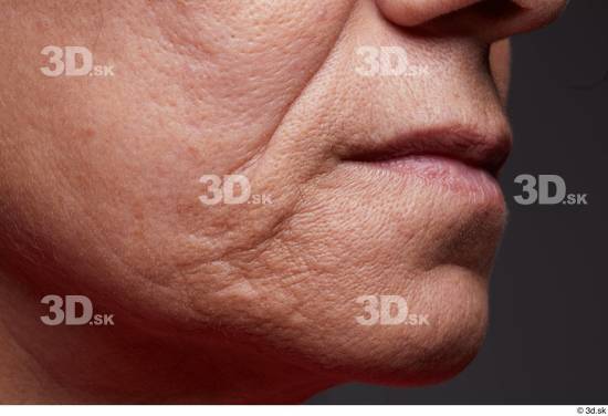 Face Mouth Cheek Skin Woman Slim Wrinkles Studio photo references