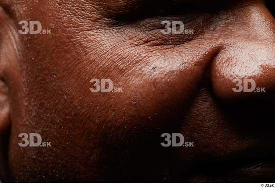 Face Nose Cheek Skin Man Black Chubby Wrinkles Studio photo references