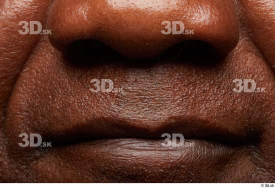 Face Mouth Nose Skin Man Black Chubby Wrinkles Studio photo references