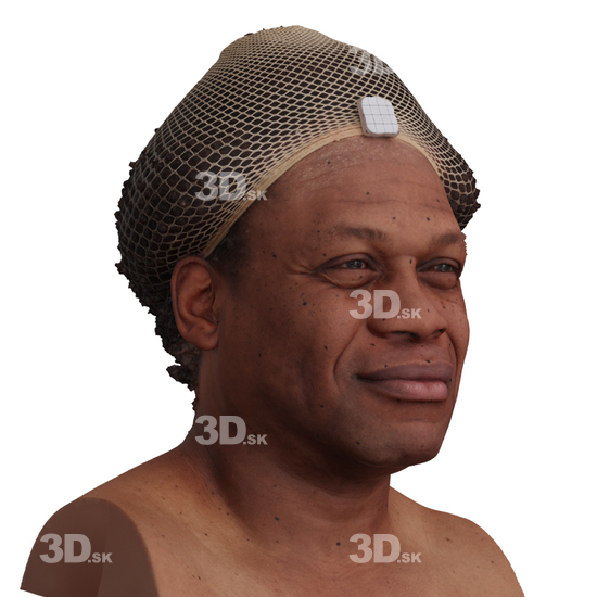 Head Man Black 3D Phonemes And Emotions