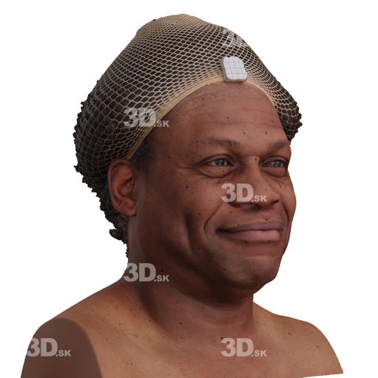 Head Man Black 3D Phonemes And Emotions