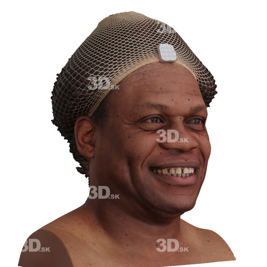 Head Man Black 3D Phonemes And Emotions