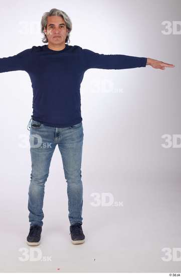 Whole Body Man T poses Casual Slim Street photo references