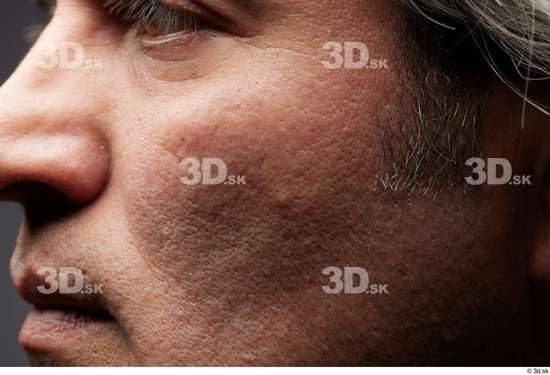 Face Nose Cheek Skin Man Slim Wrinkles Studio photo references