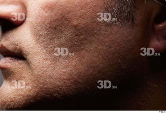 Face Cheek Skin Man Slim Wrinkles Studio photo references