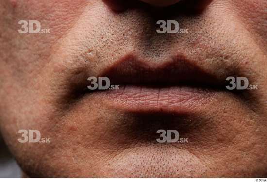 Face Mouth Cheek Skin Man Slim Wrinkles Studio photo references