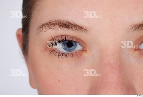 Eye Skin Woman White Slim Studio photo references