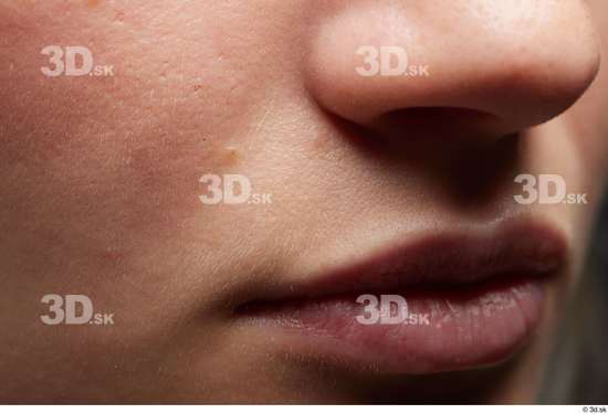 Face Mouth Nose Cheek Skin Woman White Slim Studio photo references