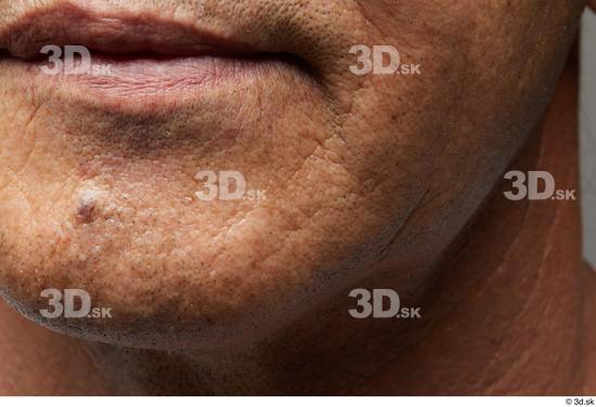 Face Mouth Skin Man Asian Slim Wrinkles Studio photo references