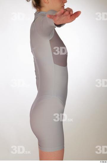 Woman White Slim Female Studio Poses