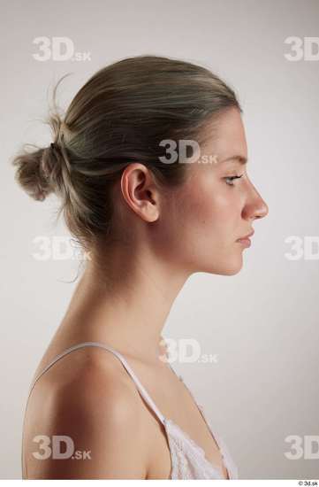 Woman White Slim Female Studio Poses