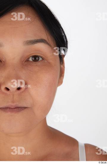 Eye Woman Asian Chubby Street photo references