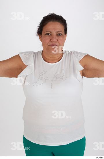 Upper Body Woman Casual Overweight Street photo references