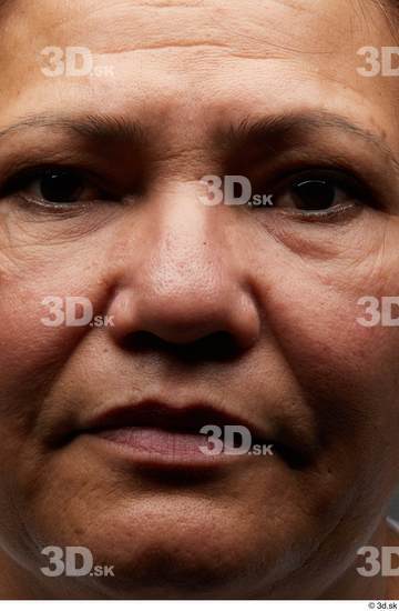 Eye Face Mouth Nose Cheek Skin Woman Overweight Wrinkles Studio photo references