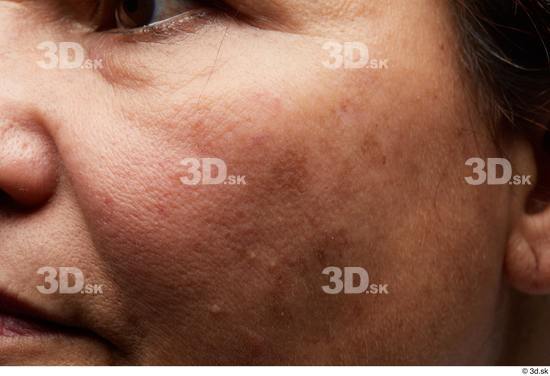 Face Cheek Skin Woman Overweight Studio photo references