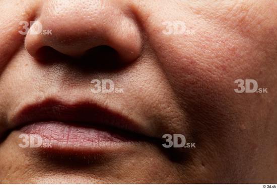 Face Mouth Nose Cheek Skin Woman Overweight Studio photo references