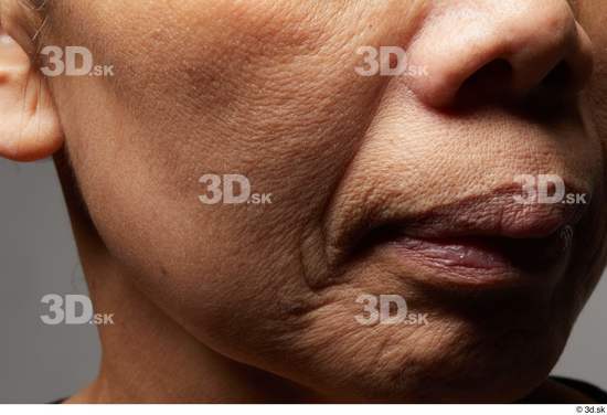 Face Mouth Nose Cheek Skin Woman Asian Slim Wrinkles Studio photo references