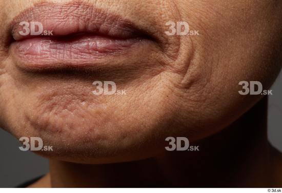 Face Mouth Skin Woman Asian Slim Wrinkles Studio photo references