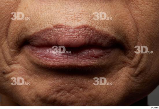 Face Mouth Skin Woman Asian Slim Wrinkles Studio photo references