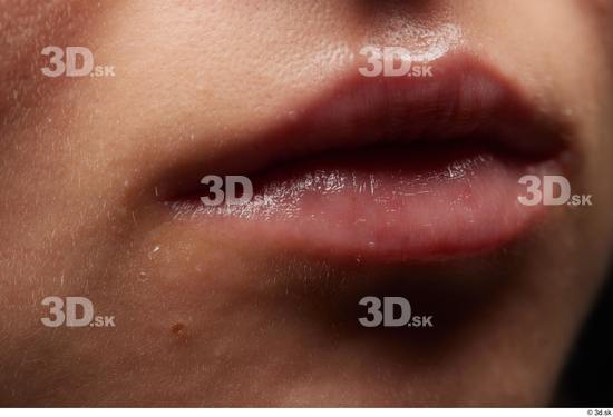 Face Mouth Skin Woman White Slim Studio photo references