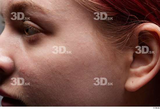 Eye Face Cheek Ear Hair Skin Woman White Slim Studio photo references