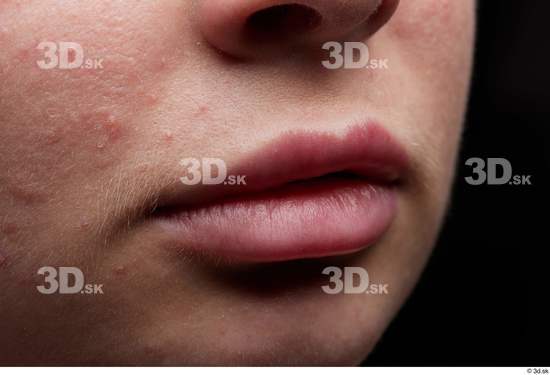 Face Mouth Cheek Skin Woman White Slim Studio photo references