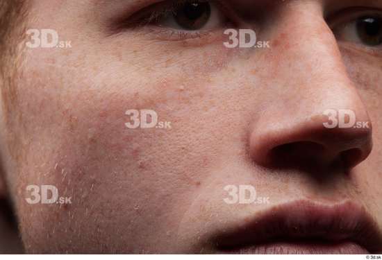 Face Mouth Nose Cheek Skin Man White Slim Studio photo references