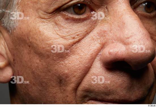 Eye Face Nose Cheek Skin Man Slim Wrinkles Studio photo references