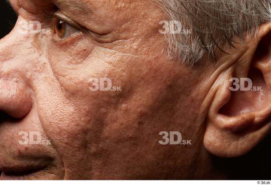 Eye Face Cheek Ear Hair Skin Man Slim Wrinkles Studio photo references