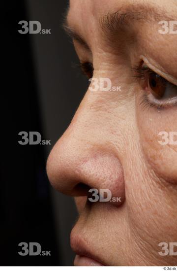 Face Nose Skin Woman Overweight Wrinkles Studio photo references