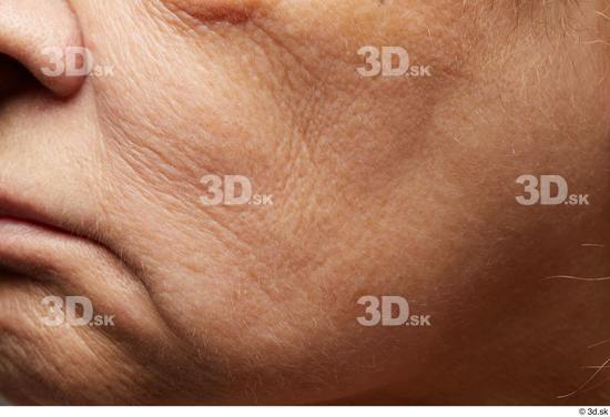 Face Cheek Skin Woman Overweight Wrinkles Studio photo references