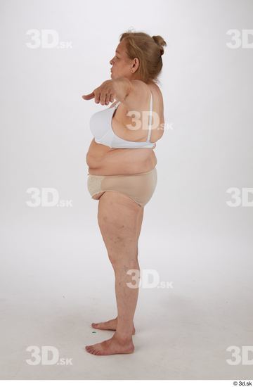 Whole Body Woman T poses Overweight Street photo references