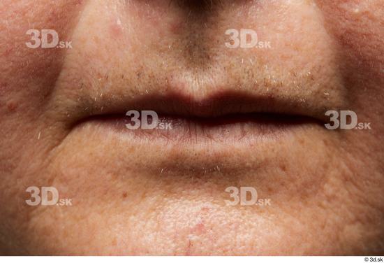 Face Mouth Skin Woman Chubby Wrinkles Studio photo references