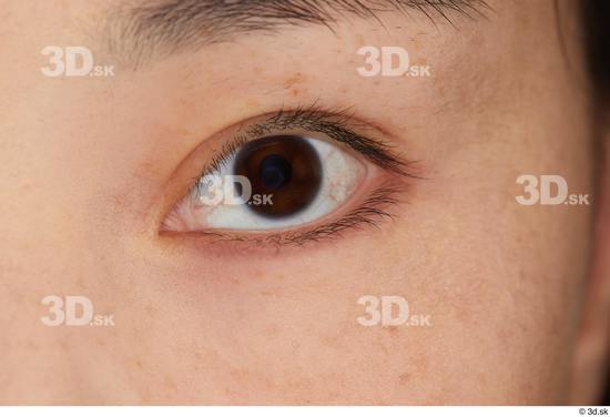 Eye Skin Woman Asian Slim Studio photo references