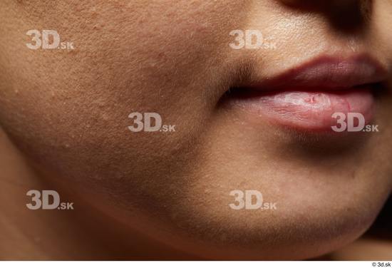 Face Mouth Cheek Skin Woman Asian Slim Studio photo references