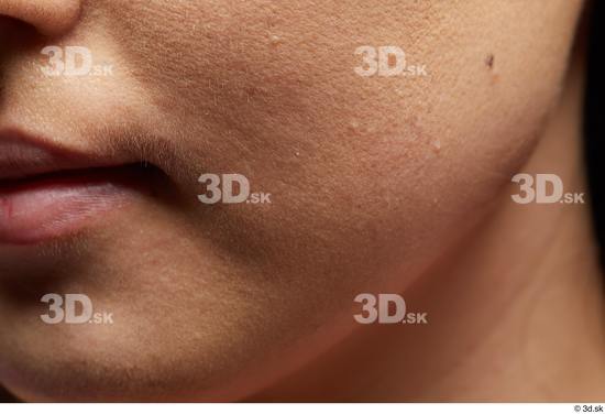 Face Mouth Cheek Skin Woman Asian Slim Studio photo references