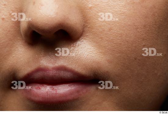 Face Mouth Nose Cheek Skin Woman Asian Slim Studio photo references