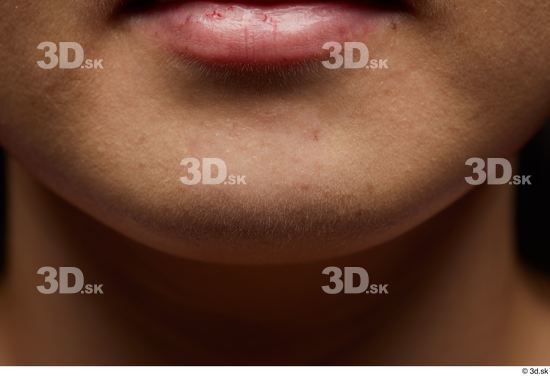 Face Mouth Skin Woman Asian Slim Studio photo references