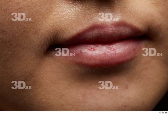 Face Mouth Skin Woman Asian Slim Studio photo references