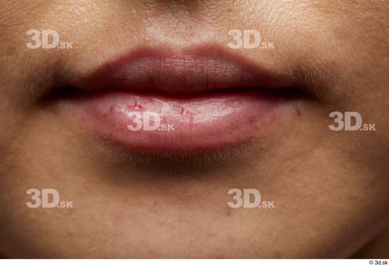 Face Mouth Skin Woman Asian Slim Studio photo references