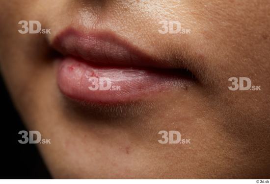 Face Mouth Skin Woman Asian Slim Studio photo references