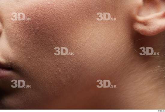 Face Cheek Ear Skin Woman White Slim Studio photo references