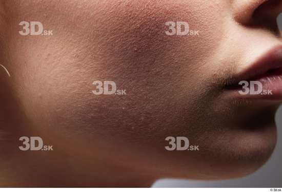 Face Mouth Cheek Skin Woman White Slim Studio photo references