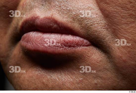 Face Mouth Skin Man Asian Overweight Wrinkles Studio photo references