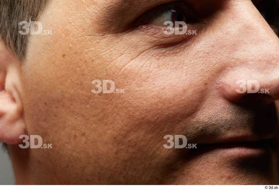 Eye Face Nose Cheek Skin Man Slim Wrinkles Studio photo references