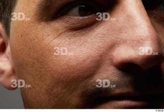 Face Nose Cheek Skin Man Slim Wrinkles Studio photo references