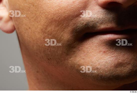 Face Mouth Cheek Skin Man Slim Wrinkles Studio photo references